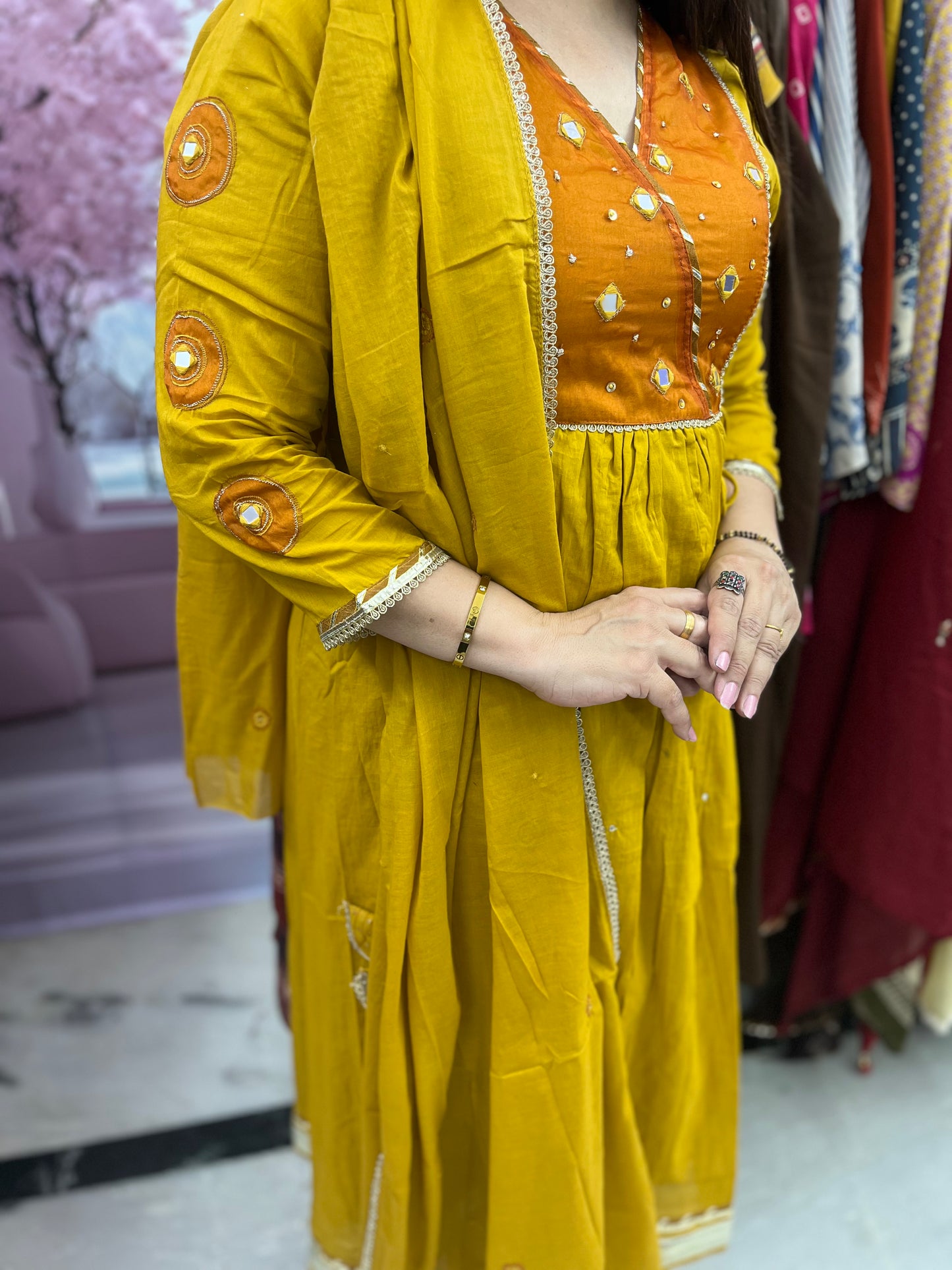 The Hansa Anarkali Dupatta Set