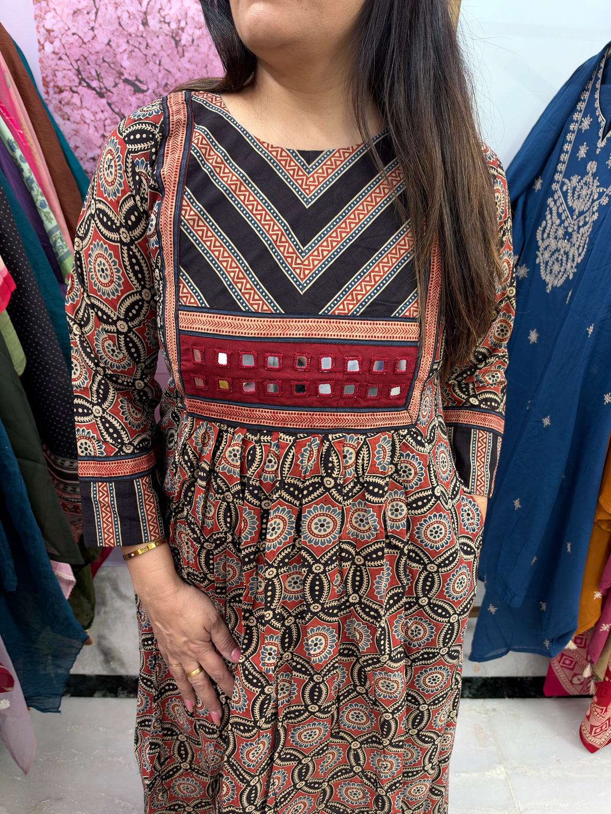 The Hexagon Kutch Embroidered Dress