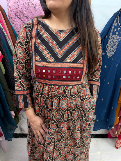 The Hexagon Kutch Embroidered Dress