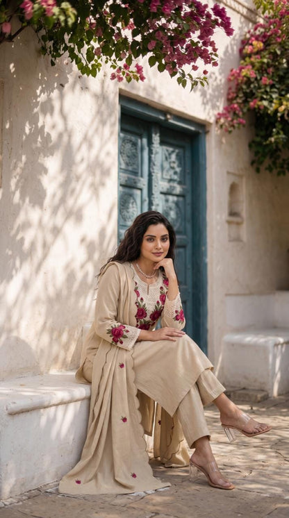 The Scarlet Dupatta Set