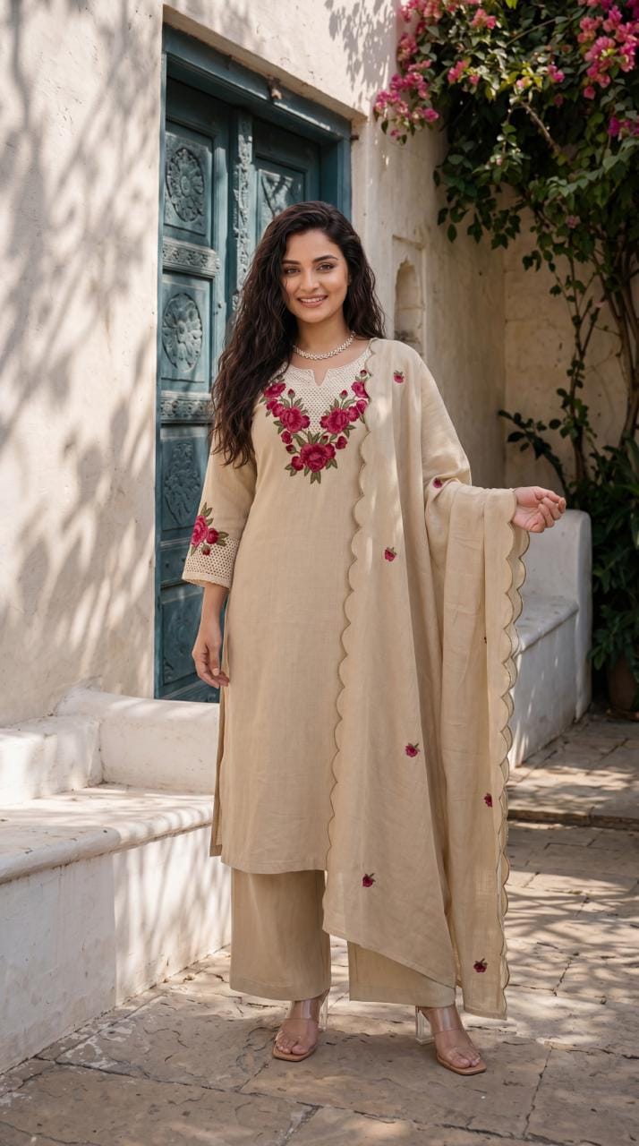 The Scarlet Dupatta Set