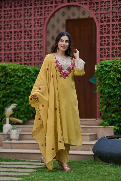 The Scarlet Dupatta Set
