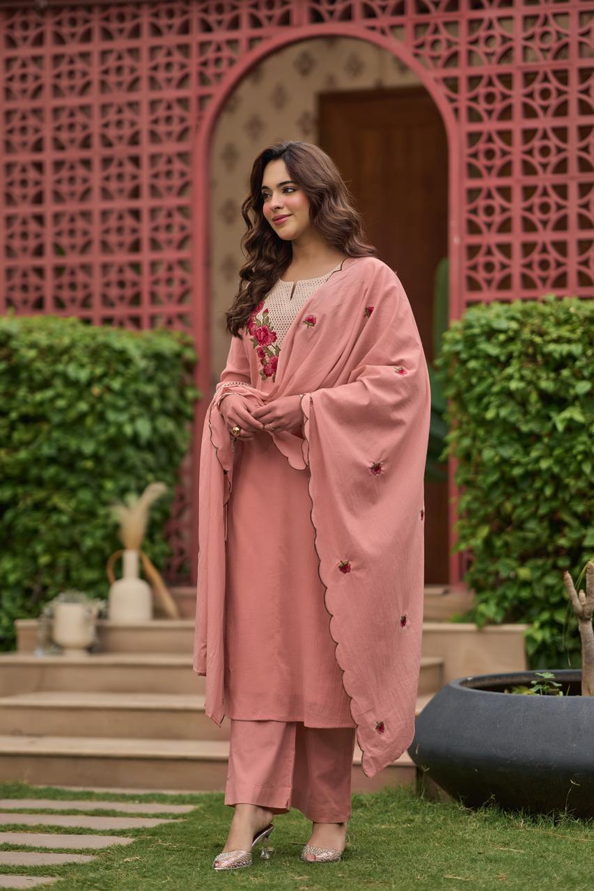 The Scarlet Dupatta Set