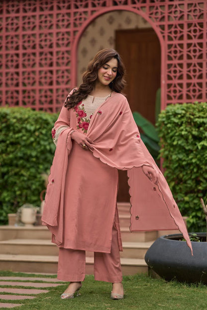 The Scarlet Dupatta Set