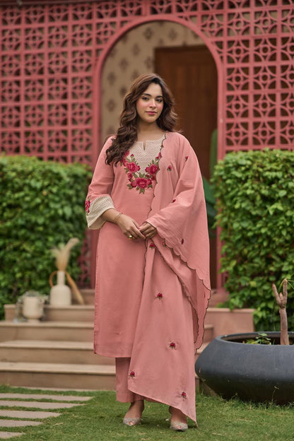 The Scarlet Dupatta Set