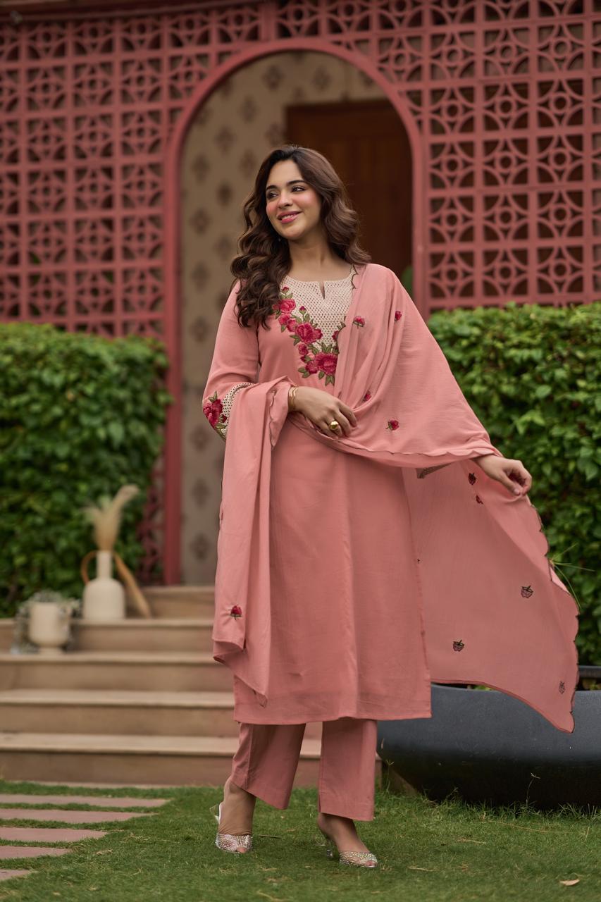 The Scarlet Dupatta Set