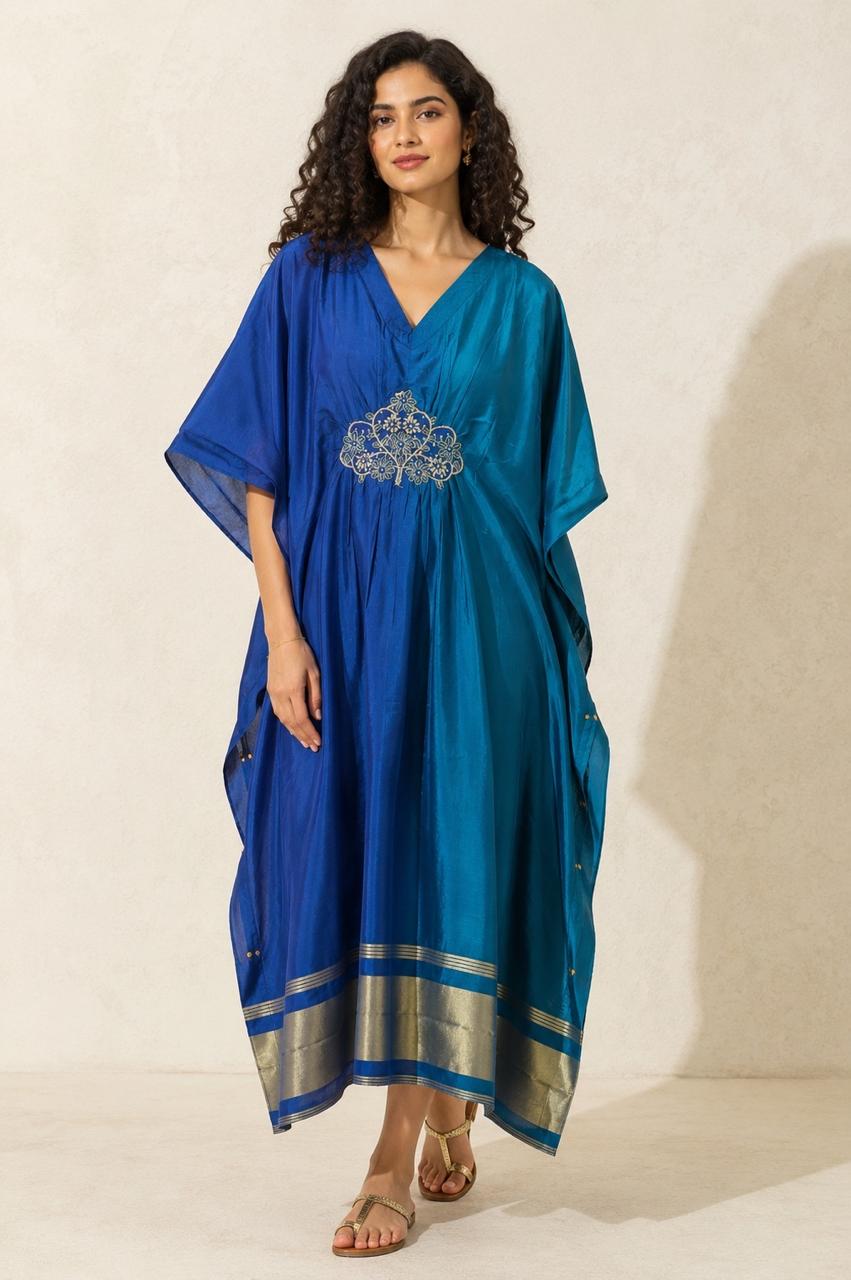 The Tiara Motif Embroidered Kaftan