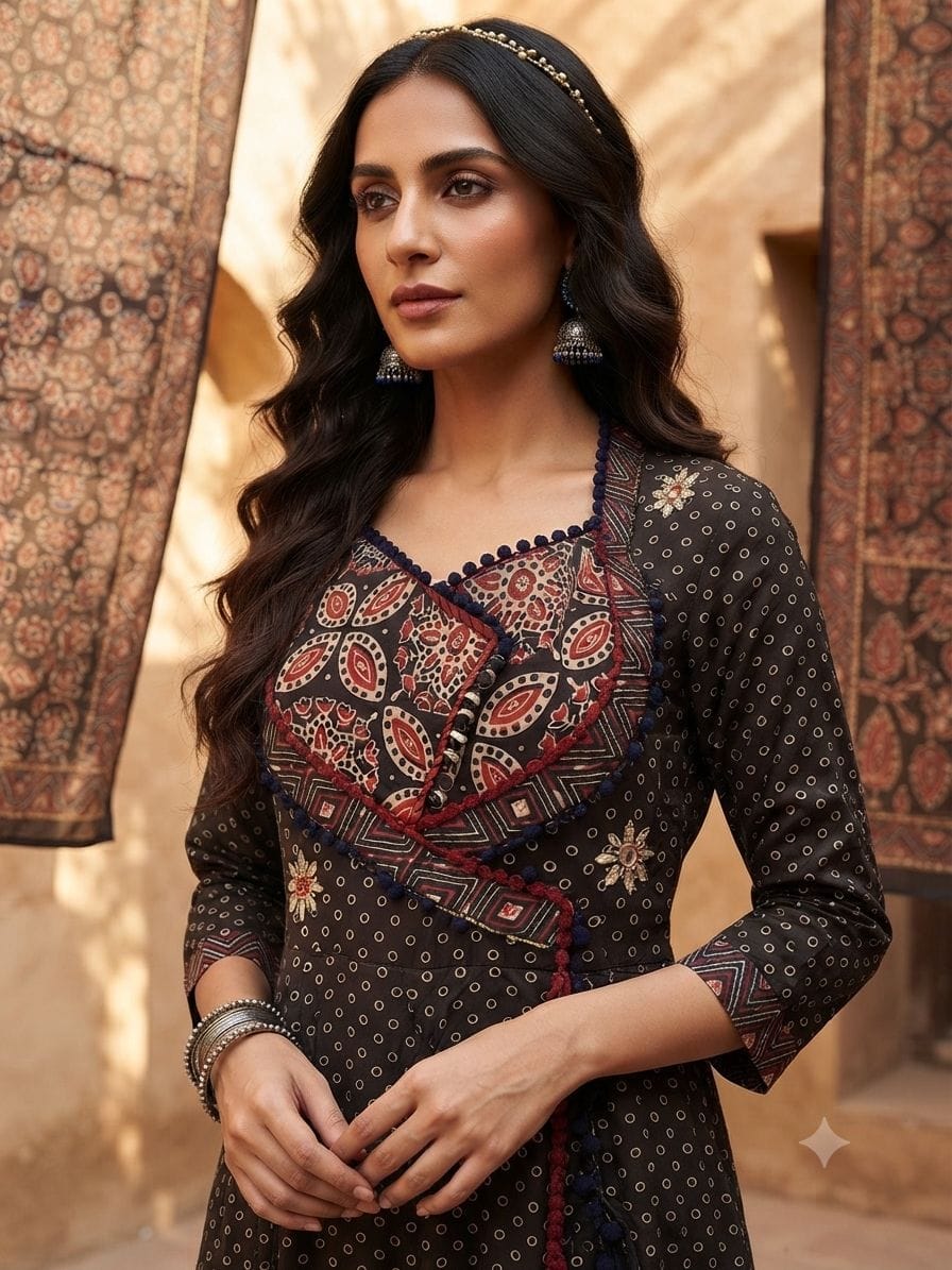 The Rajputana Angrakha Dupatta Set