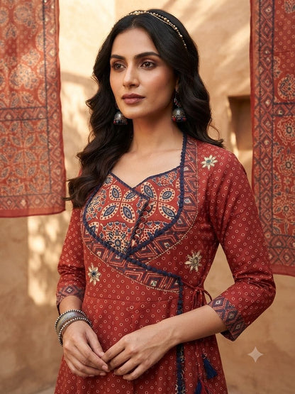 The Rajputana Angrakha Dupatta Set