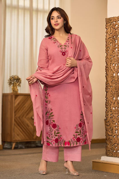 The Saanvi Floral Dupatta Set