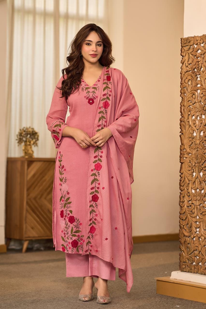The Saanvi Floral Dupatta Set