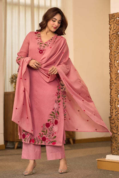 The Saanvi Floral Dupatta Set