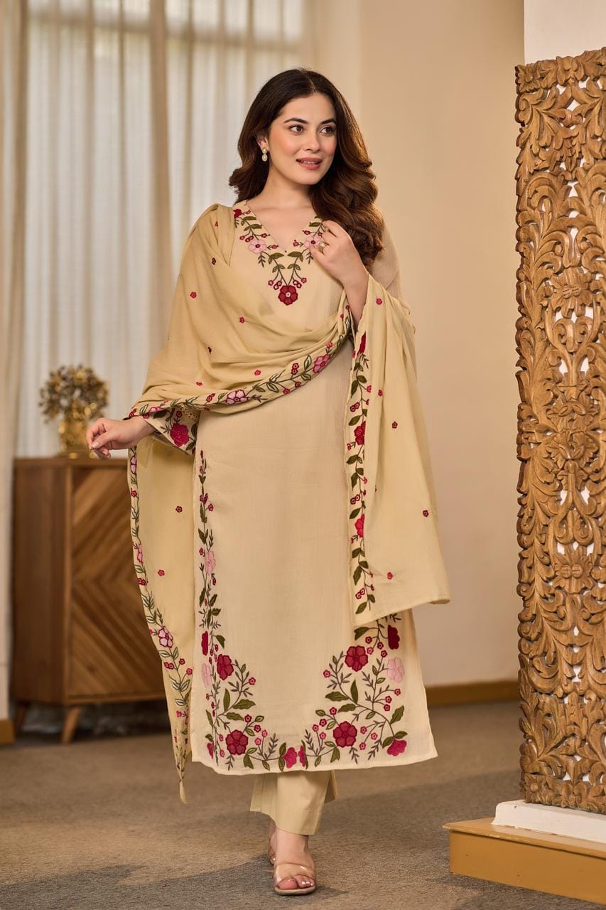 The Saanvi Floral Dupatta Set