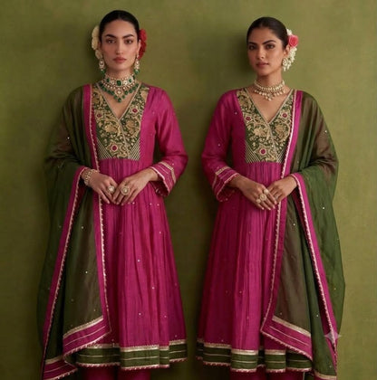 The Rakhi Mulchanderi Dupatta Set