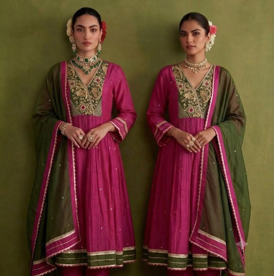 The Rakhi Mulchanderi Dupatta Set